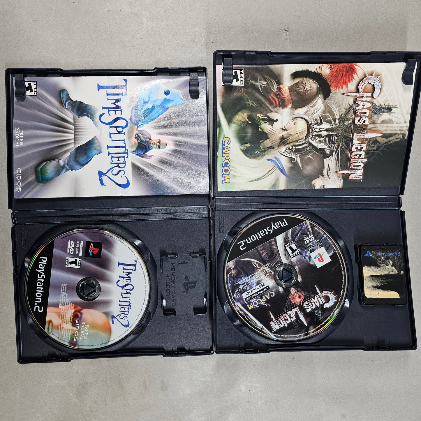 Lot of 2 Sony PlayStation 2 PS2 Games TimeSplitters 2  Chaos Legion