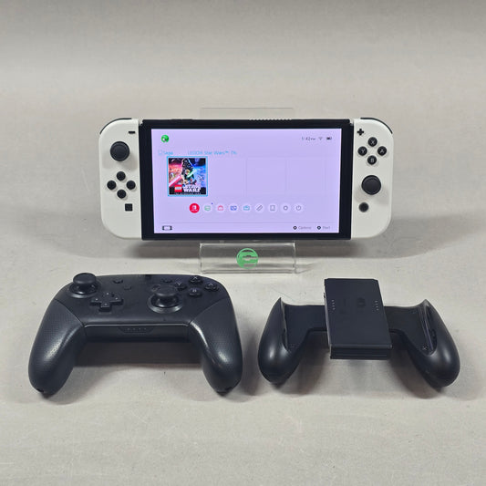 Nintendo Switch OLED Video Game Console HEG-001 Black/White