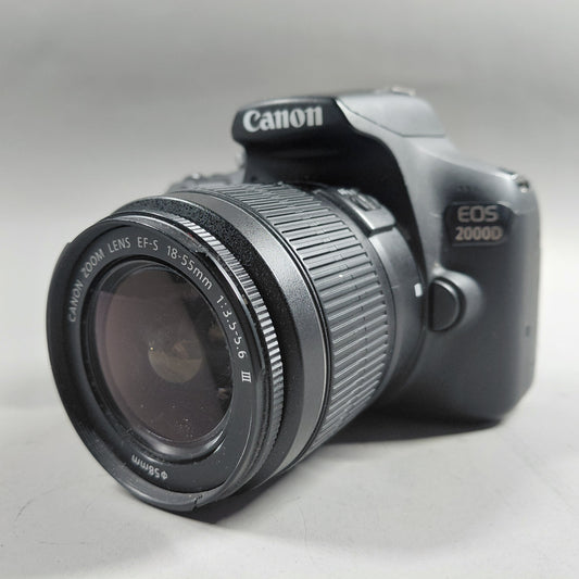 Canon EOS 2000D 24.1MP Digital SLR DSLR Camera