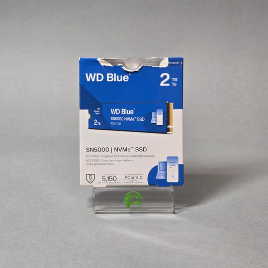 New Western Digital Blue 2280mm SN5000 2TB  PCIe Gen4 NVMe M.2 SSD WDS200T4B0E