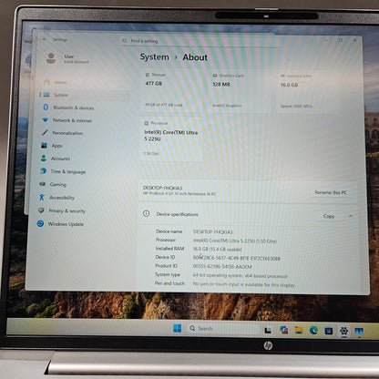 HP ProBook 4 G1I 14" Ultra 5 225U 1.5GHz 16GB RAM 512GB SSD