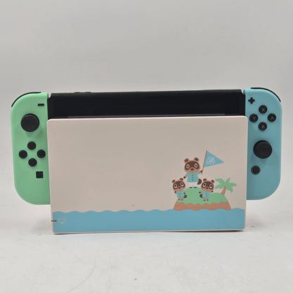 Nintendo Switch v2 Video Game Console HAC-001 (-01) Animal Crossing Edition