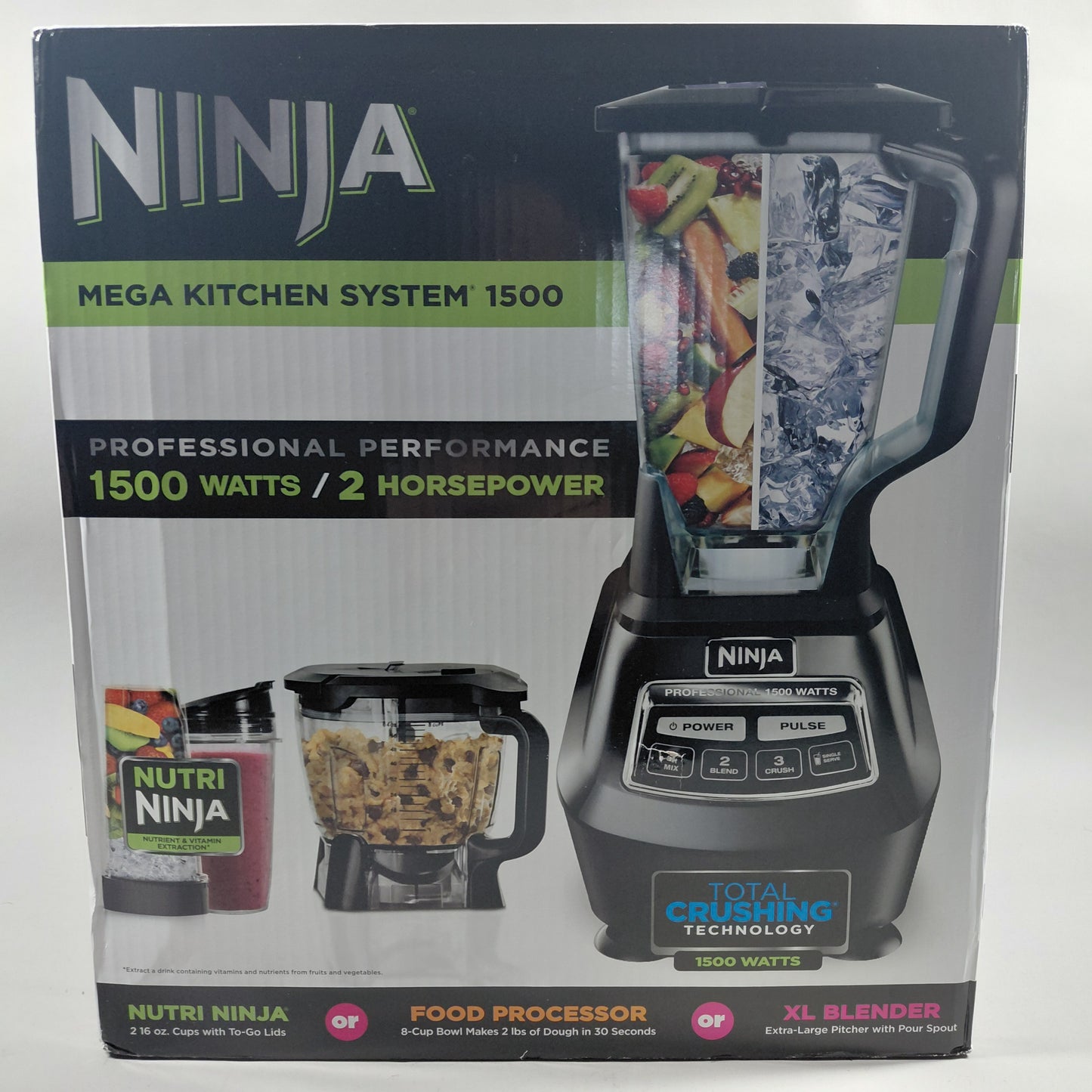 New Ninja Mega Kitchen System Blender & Food Processor 72oz 5-Speed