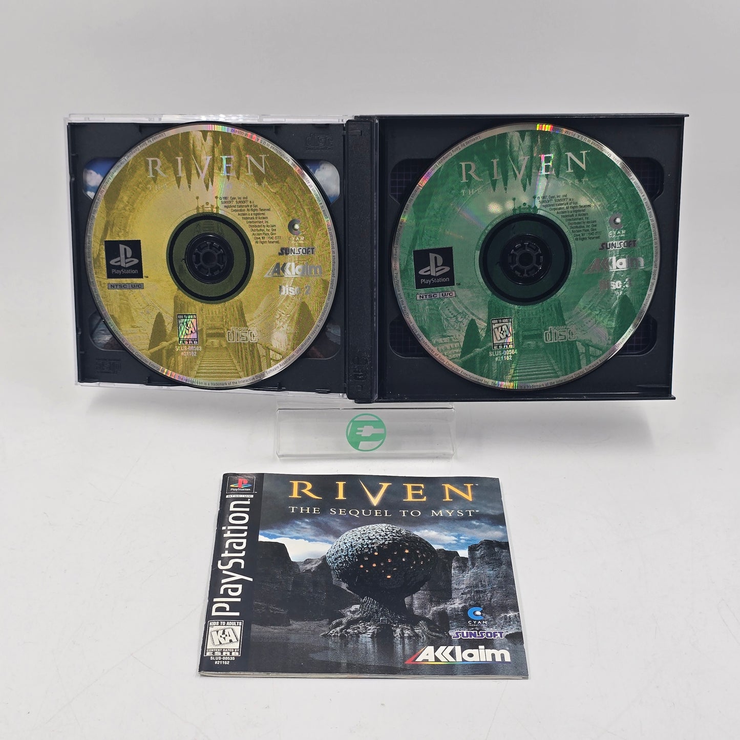 Riven The Sequel to Myst (Sony PlayStation 1 PS1, 1997)