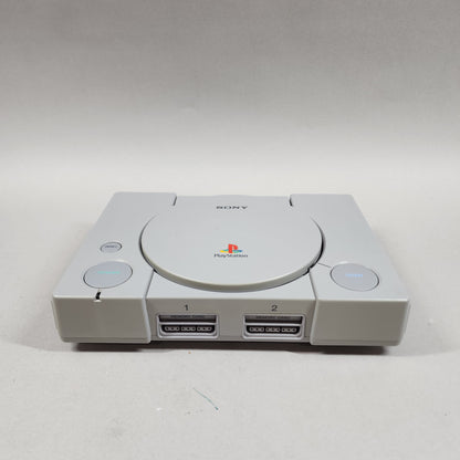 Sony PlayStation 1 PS1 Grey SCPH-5501 Two Controllers and 4 Games Bundle