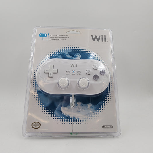 New Nintendo Wii Classic Controller 61706B White