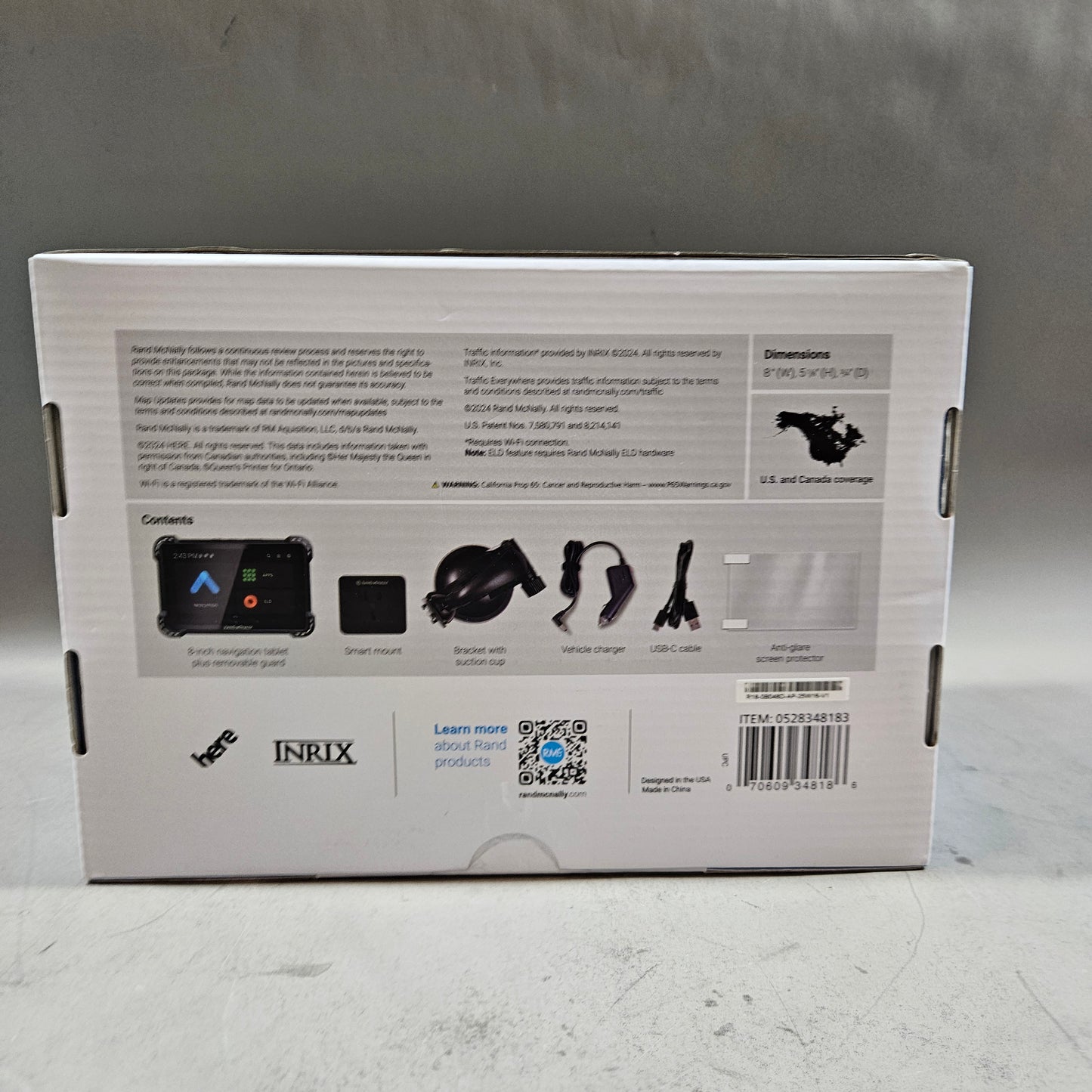 New Rand McNally Tablet 8 RAND ONE