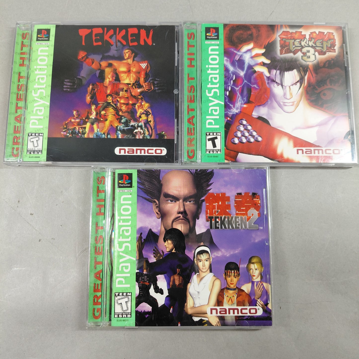 Sony PlayStation 1 PS1 8MB Grey SCPH-90001 W/3x Tekken Games