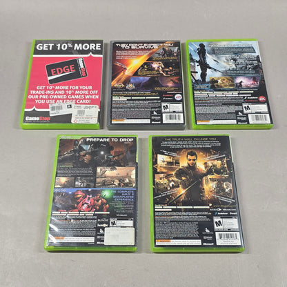 Lot of 5 Microsoft Xbox 360 Games