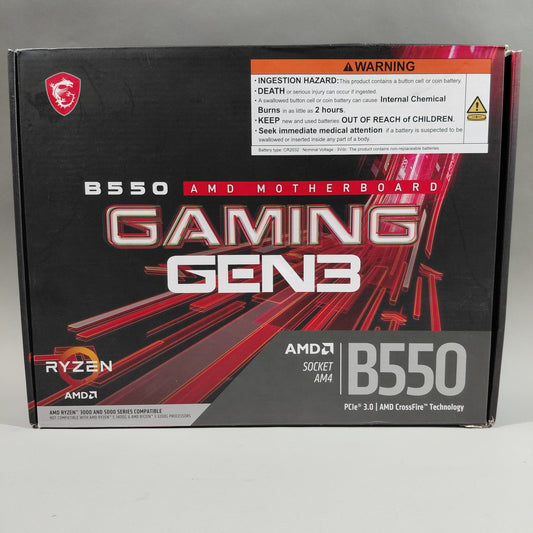New MSi Prime B550M-A AM4 ATX AMD DDR4 Motherboard