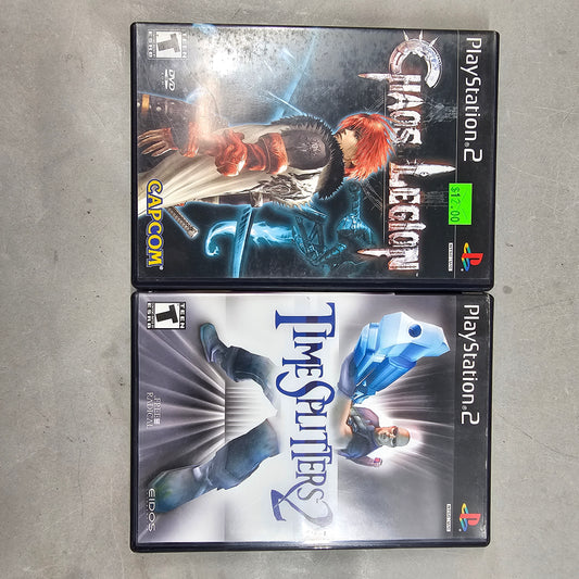 Lot of 2 Sony PlayStation 2 PS2 Games TimeSplitters 2  Chaos Legion