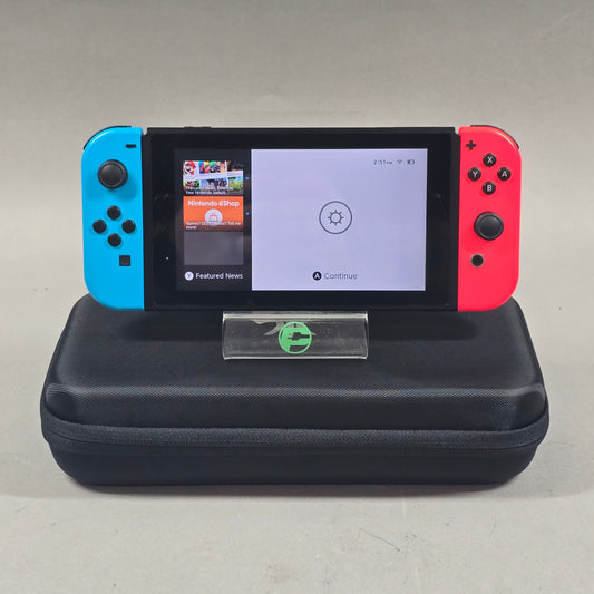 Nintendo Switch v1 Video Game Console HAC-001 Red/Blue