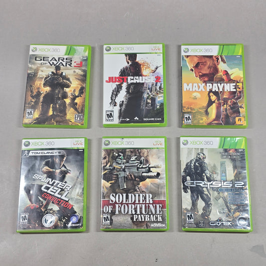 Lot of 6 Microsoft Xbox 360 Games