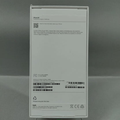 Open Box Verizon Apple iPhone 16 128GB Black MYAP3LL/A