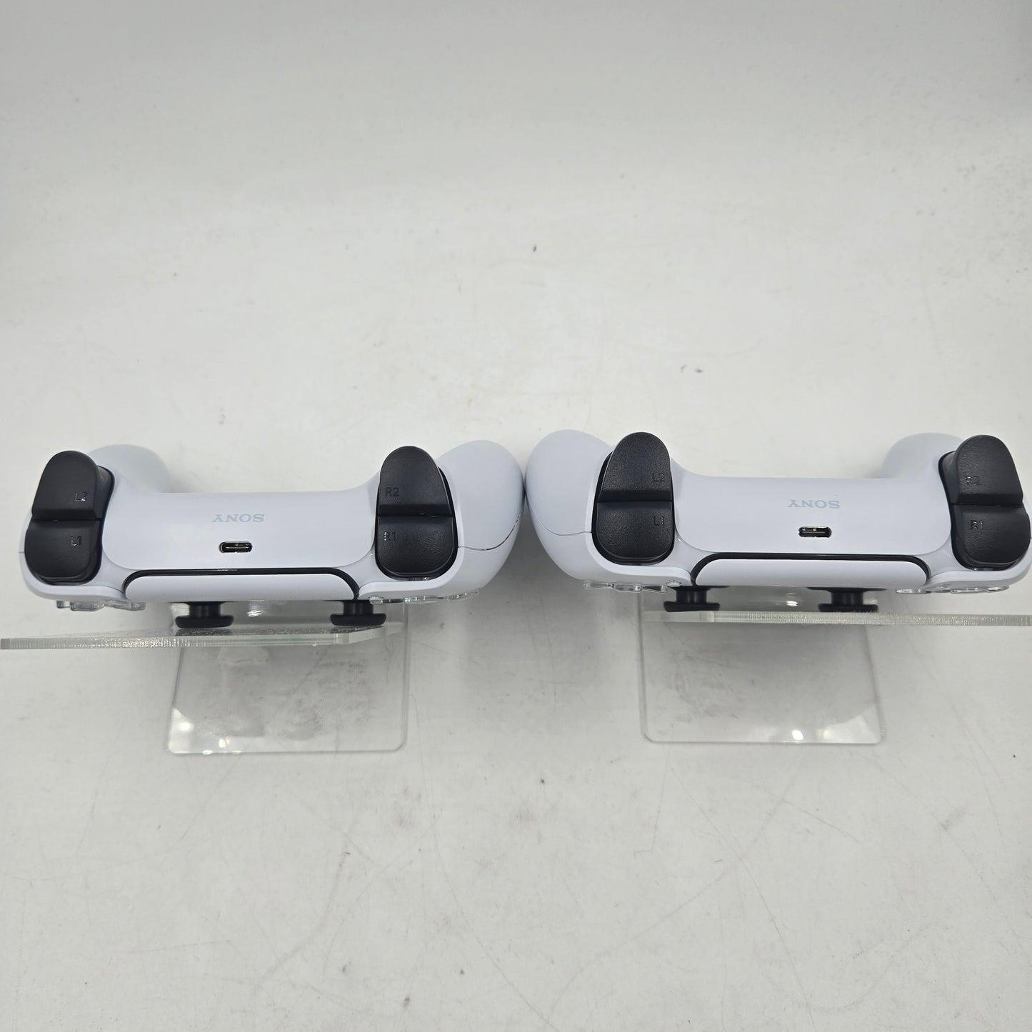 Sony PlayStation 5 PS5 Lot of 2 Dualsense Wireless Controllers Classic White CFI-ZCT1W