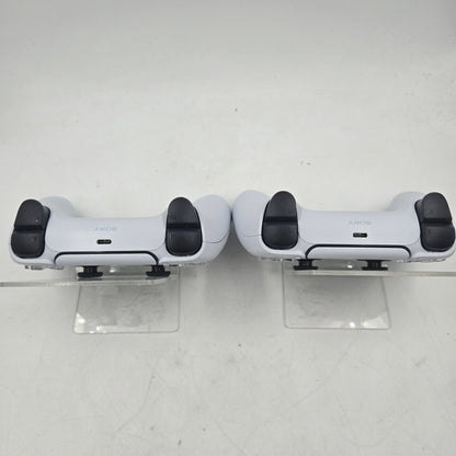 Sony PlayStation 5 PS5 Lot of 2 Dualsense Wireless Controllers Classic White CFI-ZCT1W