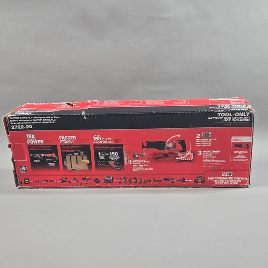 Milwaukee 2722-20 M18 18V Sawzall Reciprocating Saw