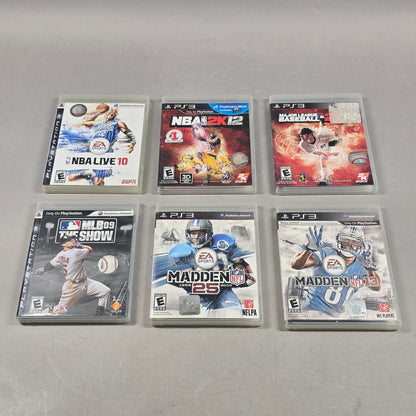 Lot of 6 Sony PlayStation 3 PS3 Games
