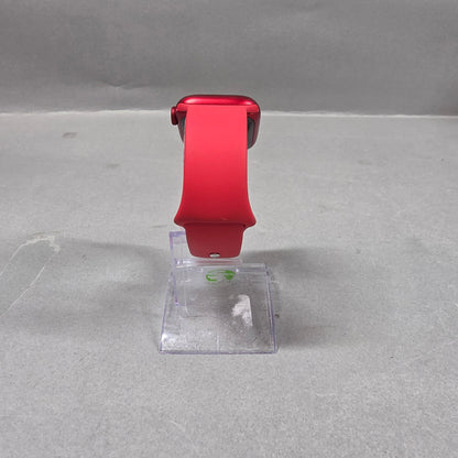 Unlocked Apple Watch Series 8 41MM Maroon R Aluminum Red Sport Band  MX4P3LW/A