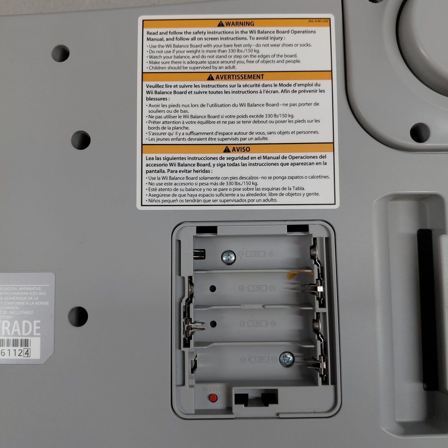 Nintendo Wii Balance Board White RVL-021