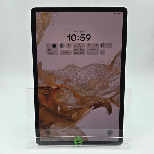 Verizon Samsung Galaxy Tab S8 Plus 8.0" 128GB Black SM-X808U