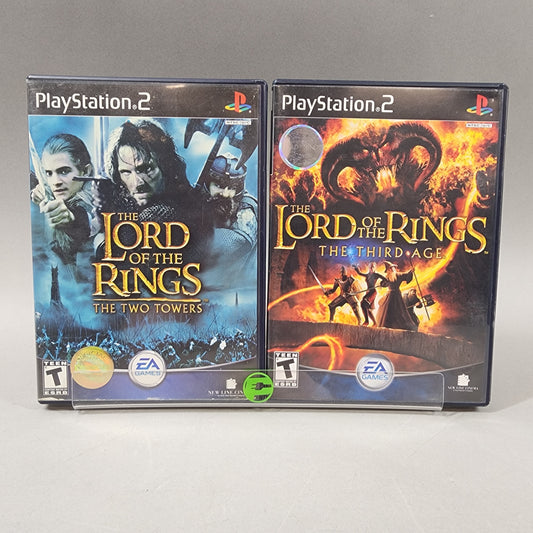 Lot of 2 Sony PlayStation 2 PS2 Games The Lord of the Rings