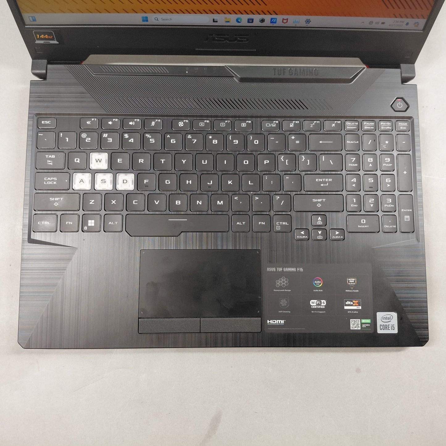 Asus Tuff Gaming F15 15.6" i5-10300H 2.2GHz 8GB RAM 500GB SSD GeForce GTX 1650