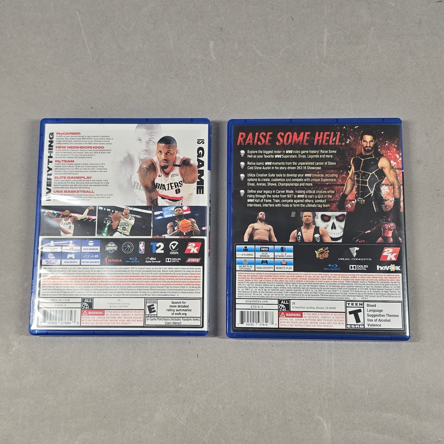Lot of 2 Sony PlayStation 4 PS4 Games