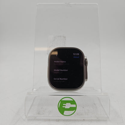 Unlocked Apple Watch Ultra 2 49MM Blue Titanium Anchor Blue Sport Loop MREP3LL/A