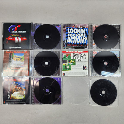 Lot of 6 Sony PlayStation 1 PS1 Games Racing Bundle