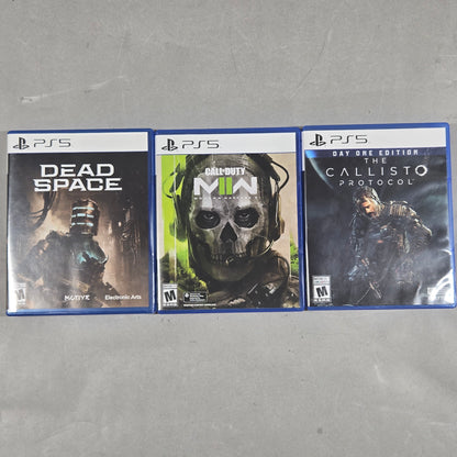 Lot of 3 Sony PlayStation 5 PS5 Games