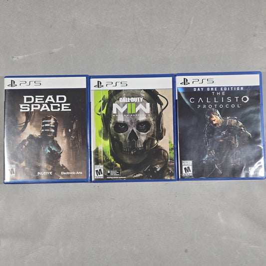 Lot of 3 Sony PlayStation 5 PS5 Games