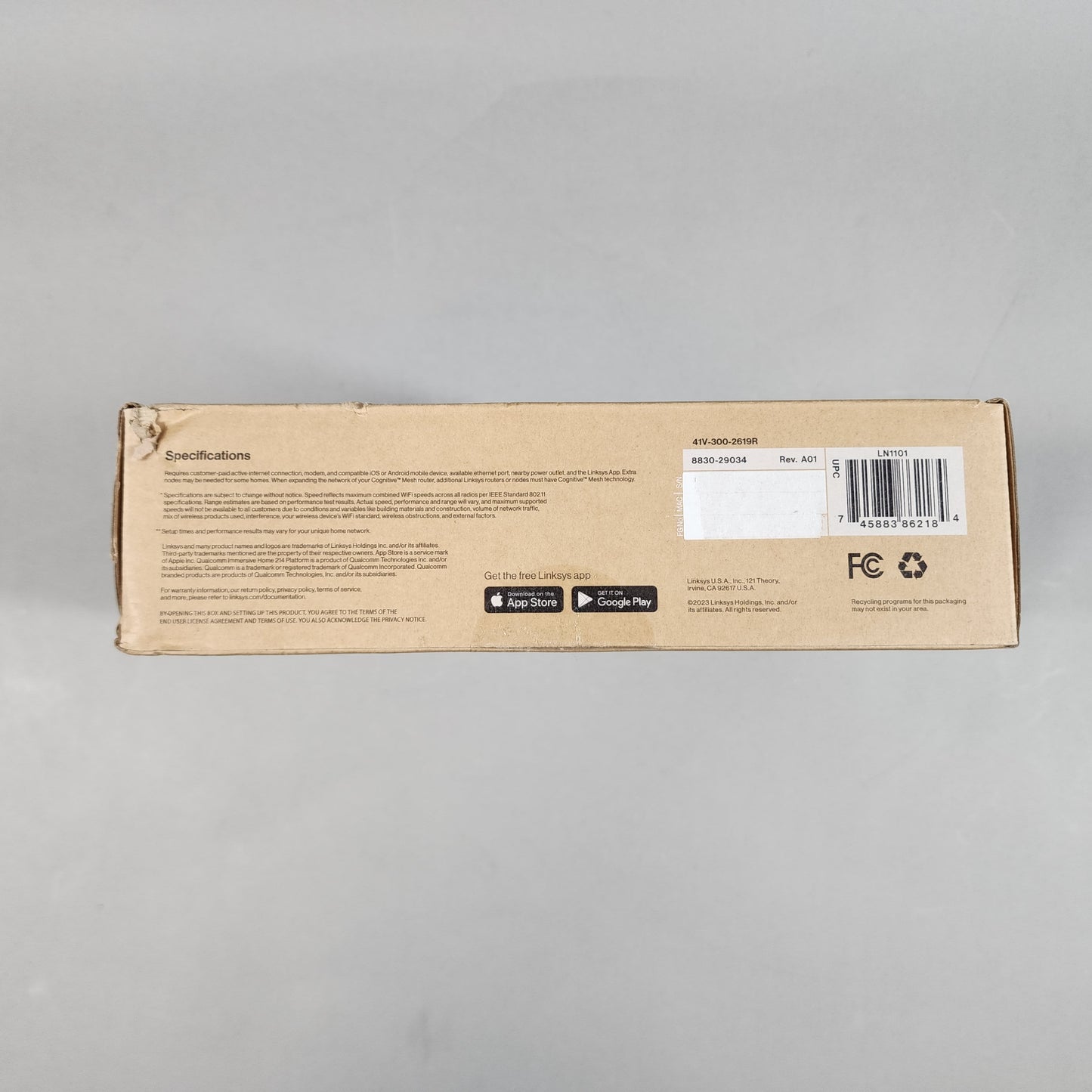 New Linksys Velop Micro 6 Dual Band 41V-300-2619R Mesh Router