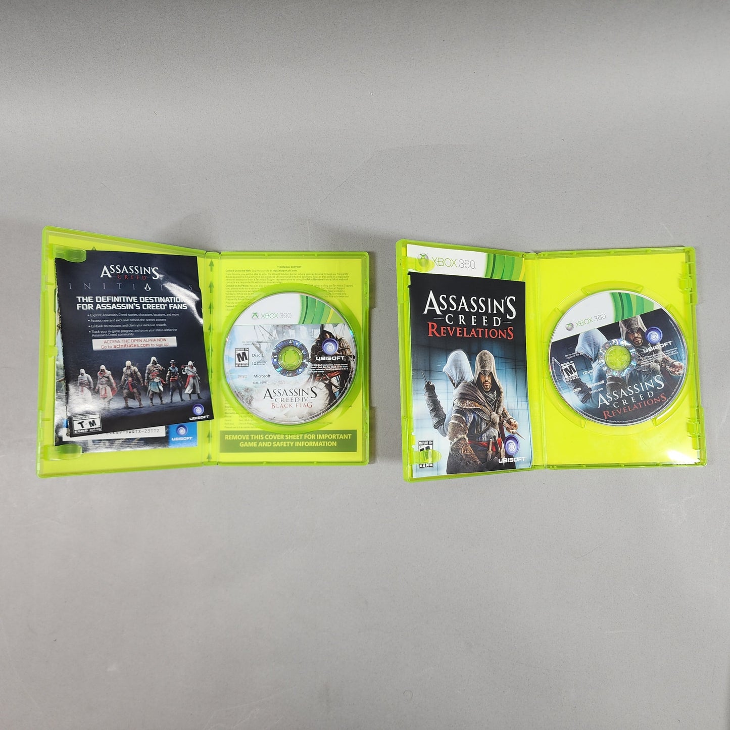 Lot of 5 Microsoft Xbox 360 Games - Assassin's Creed Game Bundle