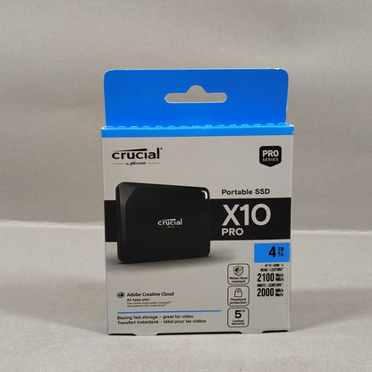 New Crucial X10 Pro Portable SSD MTXUG 4TB