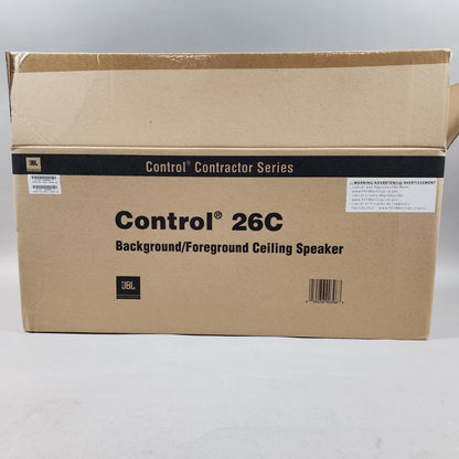 New JBL Control 26C Background/Foreground Ceiling Speaker System White