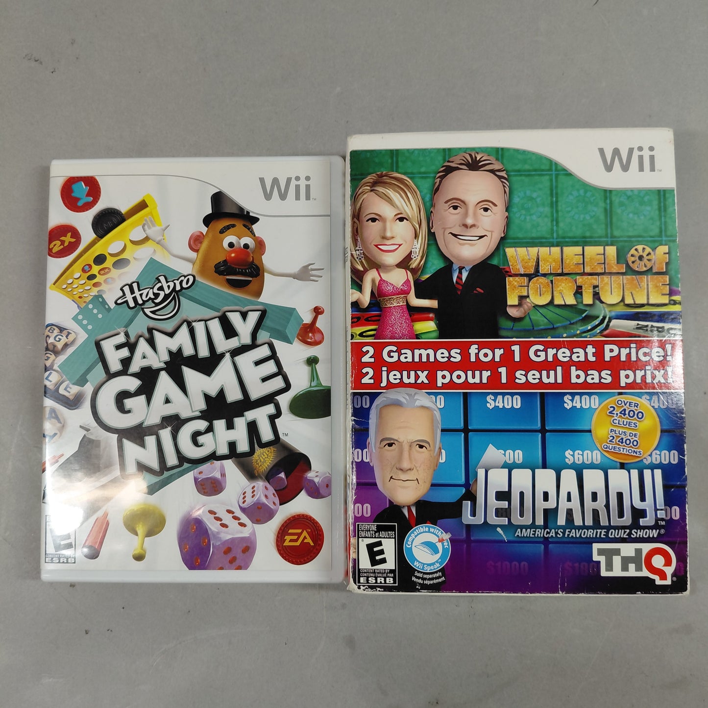 Lot of 3 Nintendo Family Wii Games
