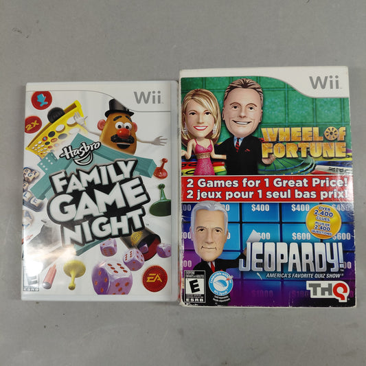 Lot of 3 Nintendo Family Wii Games