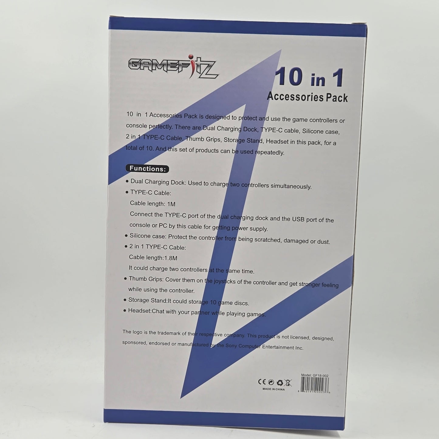 Sony PlayStation 5 PS5 GameFitz White GF18-002