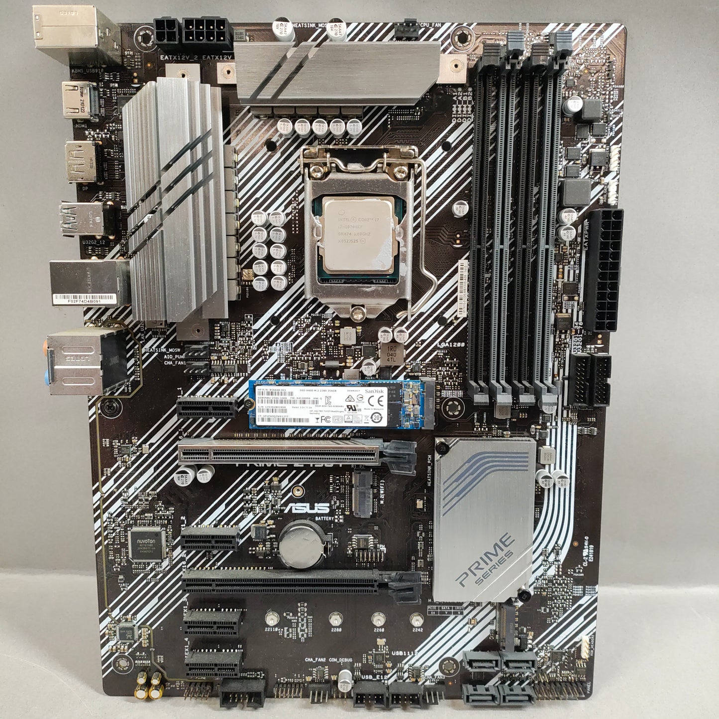 Asus PRIME Z490-P AM5 ATX W/intel Core i7-10700KF