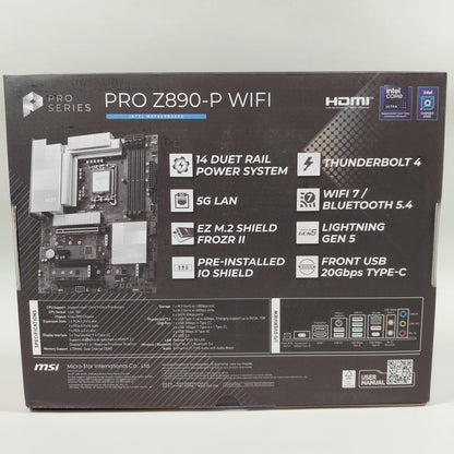New MSi Pro Z890-P WiFi LGA 1851 ATX Intel DDR5 Motherboard