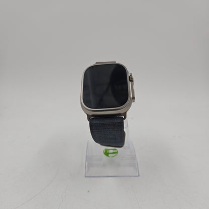 Unlocked Apple Watch Ultra 2 49MM Blue Titanium Anchor Blue Sport Loop MREP3LL/A