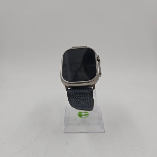 Unlocked Apple Watch Ultra 2 49MM Blue Titanium Anchor Blue Sport Loop MREP3LL/A