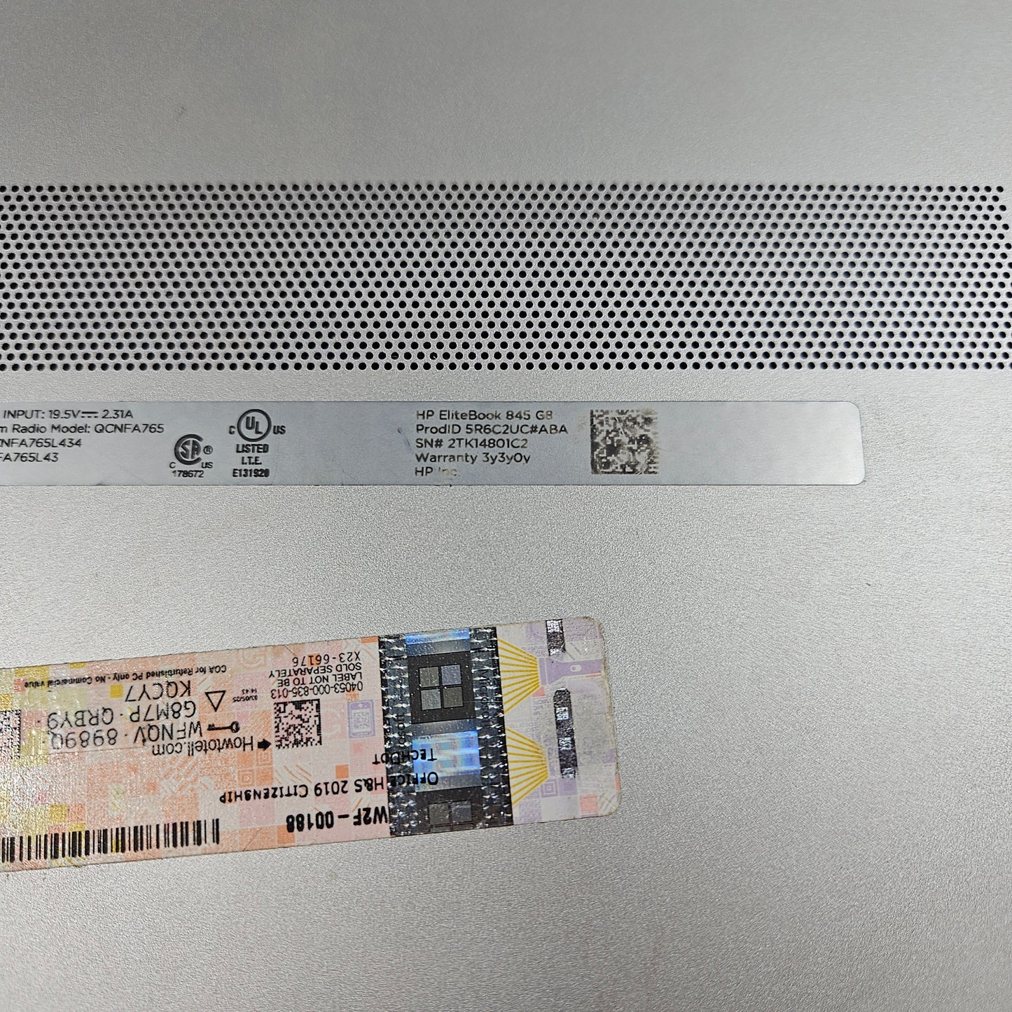 HP EliteBook HSN-143C-4 14" Ryzen 5 Pro 5650U 16GB RAM 256GB SSD