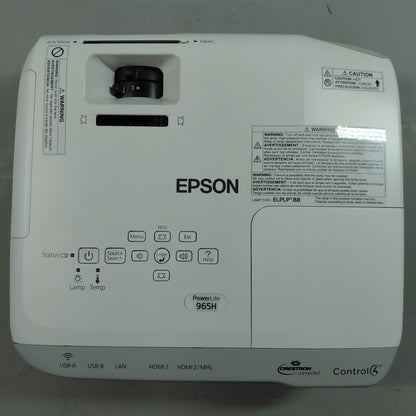 Epson PowerLite 965H 1024 x 768 XGA 3,300 Lumens LCD Projector
