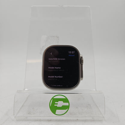 Unlocked Apple Watch Ultra 2 49MM Blue Titanium Anchor Blue Sport Loop MREP3LL/A