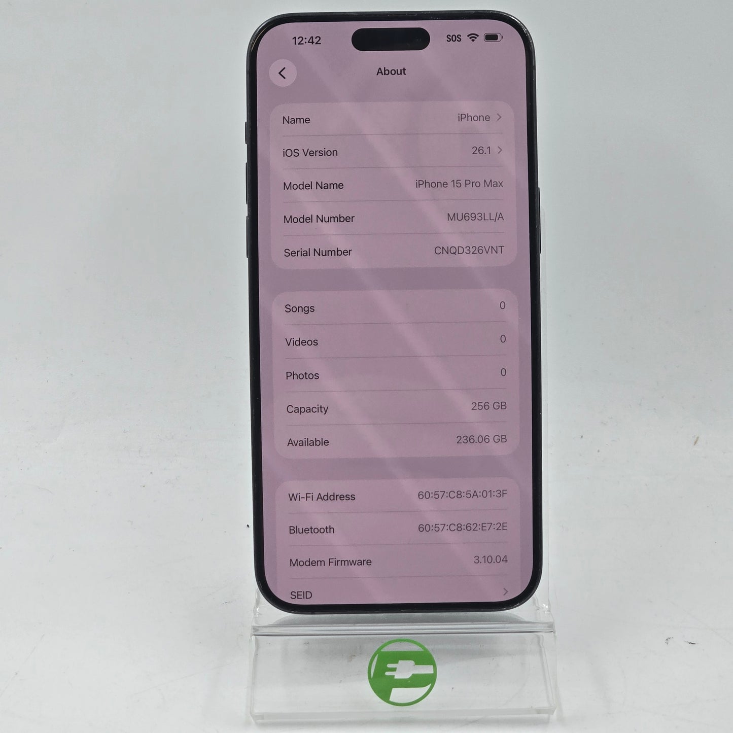 Factory Unlocked Apple iPhone 15 Pro Max 256GB Blue MU693LL/A