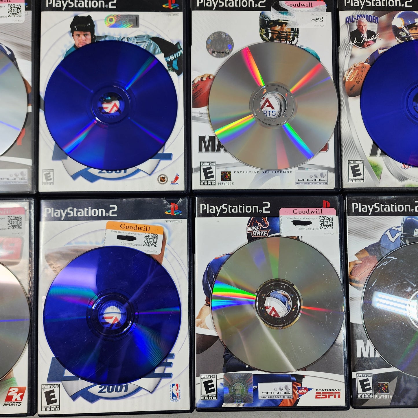 Lot of 10 Sony PlayStation 2 PS2 Sports Games