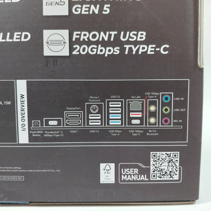 New MSi Pro Z890-P WiFi LGA 1851 ATX Intel DDR5 Motherboard