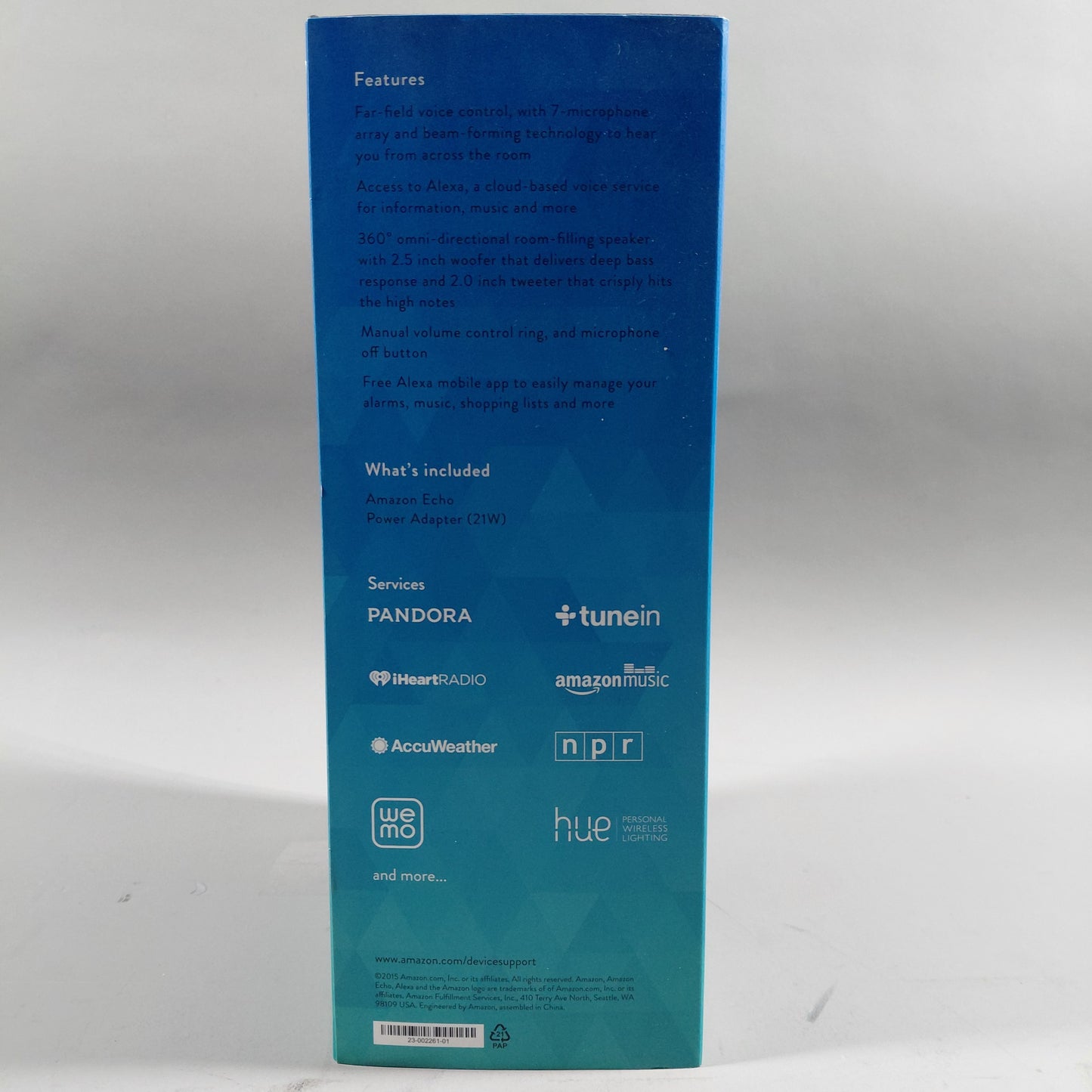Amazon Echo Smart Bluetooth Speaker